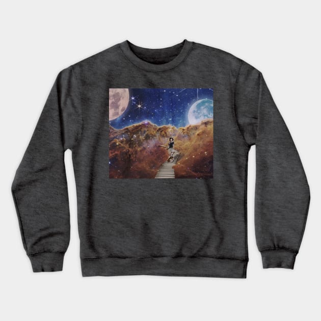 Path Through the Galaxy Crewneck Sweatshirt by GenAumonier